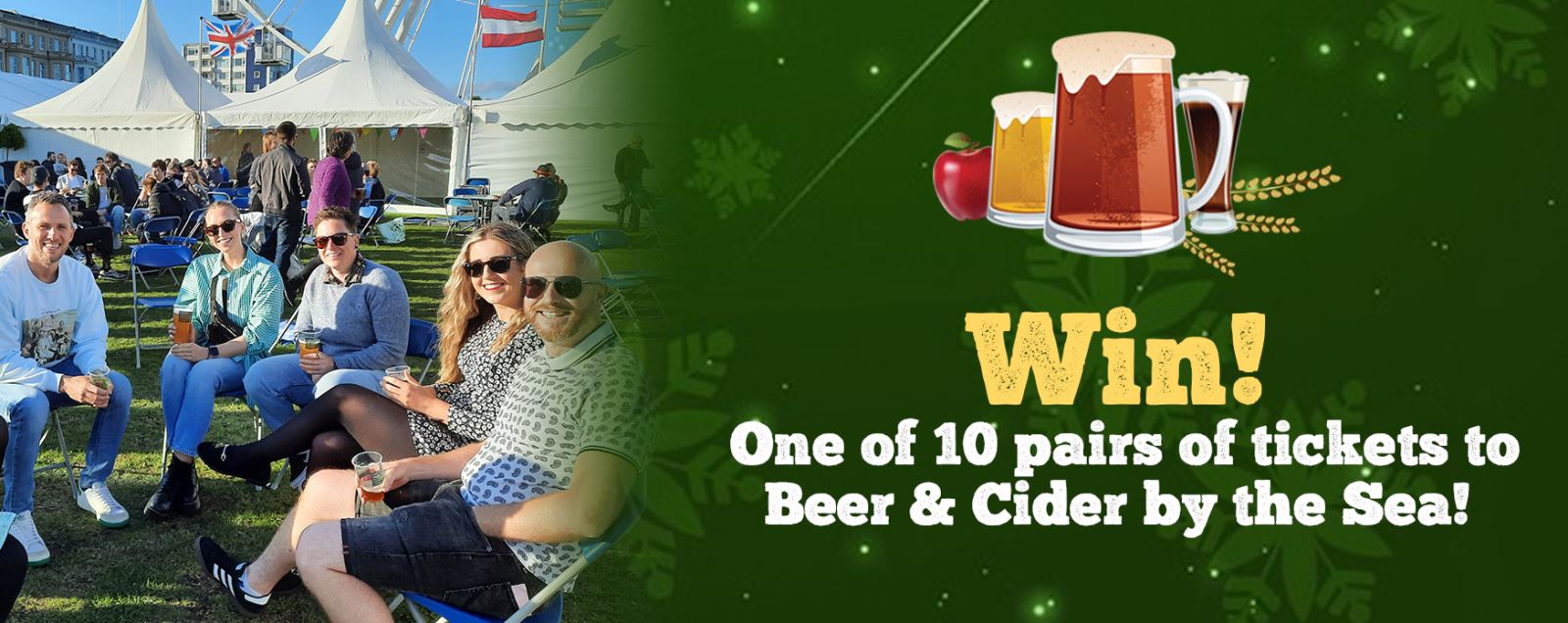Win tickets to Beer & Cider by the Sea
